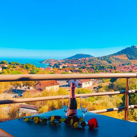 Sous Le Soleil Vue Mer, Parking Inclus , Clim ,wifi Apartment Collioure
