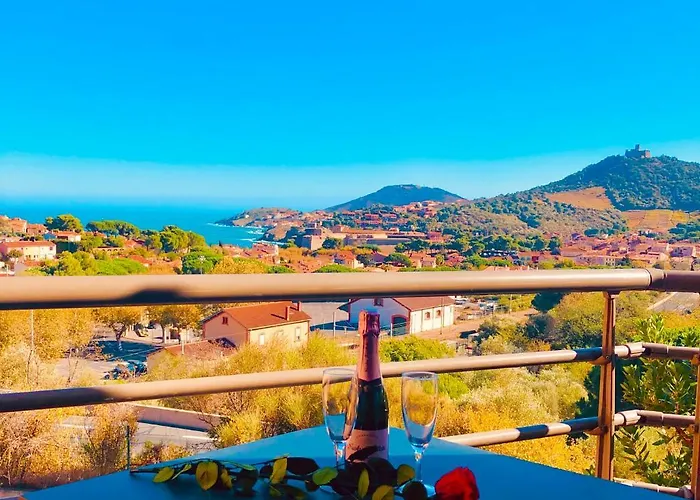 Sous Le Soleil Vue Mer, Parking Inclus , Clim ,wifi Appartement Collioure