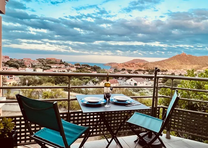 Sous Le Soleil Vue Mer, Parking Inclus , Clim ,wifi Apartamento Collioure